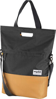 Urban Proof Fietsshopper Gerecycled Pet 20 Liter Golden Yellow zwart/geel zwart/geel