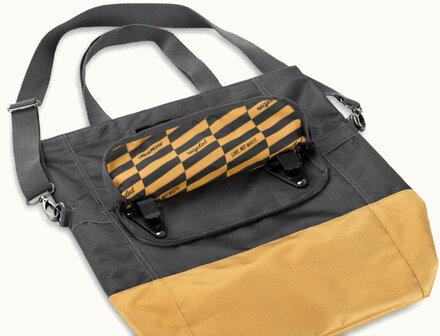 Urban Proof Fietsshopper Gerecycled Pet 20 Liter Golden Yellow zwart/geel zwart/geel