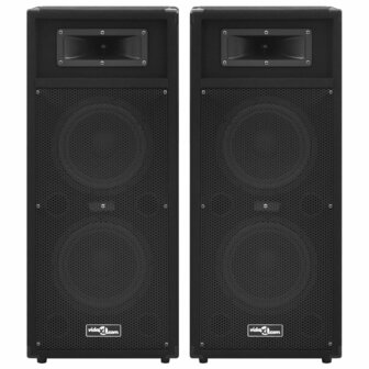 Hifi-podiumluidsprekers 2 st passief professioneel 1000 W zwart