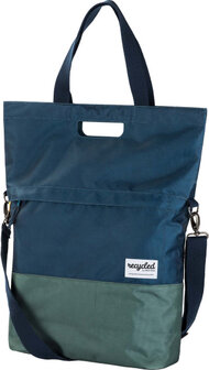 Urban Proof Fietsshopper Gerecycled Pet 20 Liter Vibrant Blue blauw/groen blauw/groen