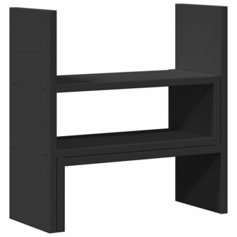 Bureau organiser 40x17x41 cm bewerkt hout zwart