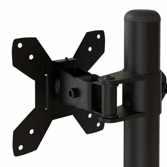 Monitorbeugel VESA 75/100 mm zwart staal