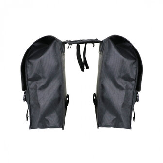 Dresco Super Shopper Dubbele Fietstas 50 Liter Nylon Zwart