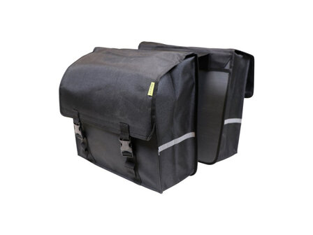 Dresco Super Shopper Dubbele Fietstas 50 Liter Nylon Zwart
