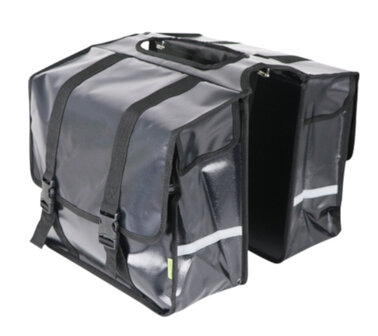 Dresco Transporter Dubbele Fietstas 50 Liter Bisonyl Zwart