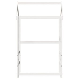 Kinderbedhuisje 118x70x176,5 cm massief grenenhout wit