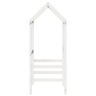 Kinderbedhuisje 118x70x176,5 cm massief grenenhout wit