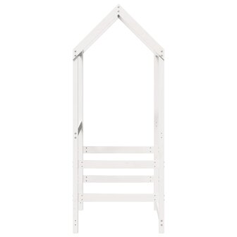 Kinderbedhuisje 98x70x176,5 cm massief grenenhout wit