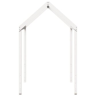 Kinderbedhuisje 217x85,5x154 cm massief grenenhout wit