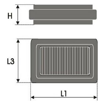 Luchtfilter Green Filters P412497
