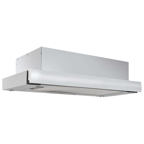 Afzuigkap inbouw slank 480 m³/u aluminium roestvrij staal