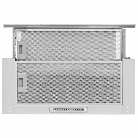 Afzuigkap inbouw slank 480 m³/u aluminium roestvrij staal