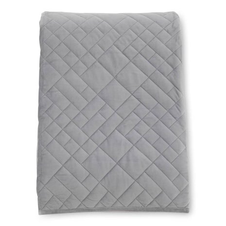 Bedsprei Jilly 80x260 cm polyester lichtgrijs