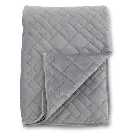 Bedsprei Jilly 80x260 cm polyester lichtgrijs