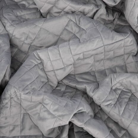 Bedsprei Jilly 80x260 cm polyester lichtgrijs