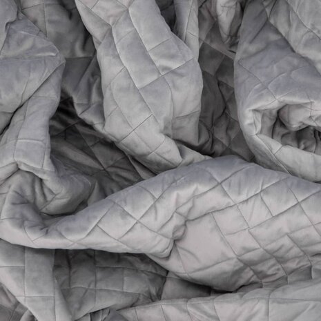 Bedsprei Jilly 80x260 cm polyester lichtgrijs