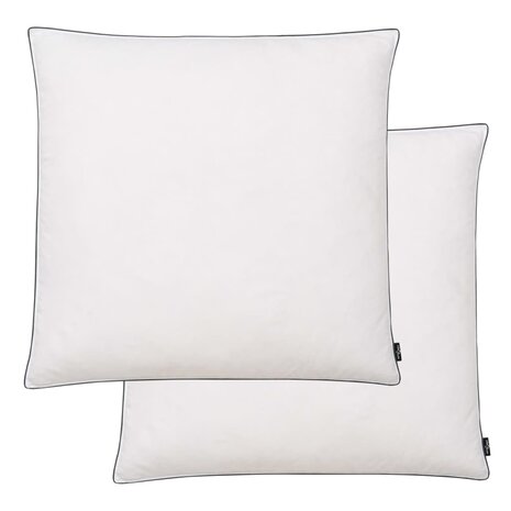 Kussens 2 st verenvulling 80x80 cm wit