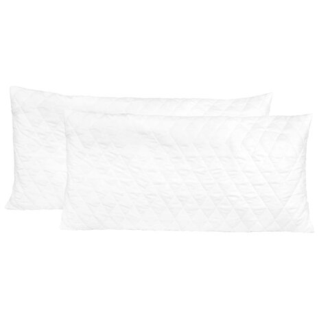 Kussens 2 st 80x40x14 cm traagschuim