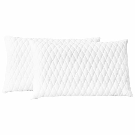 Kussens 2 st 60x40x14 cm traagschuim