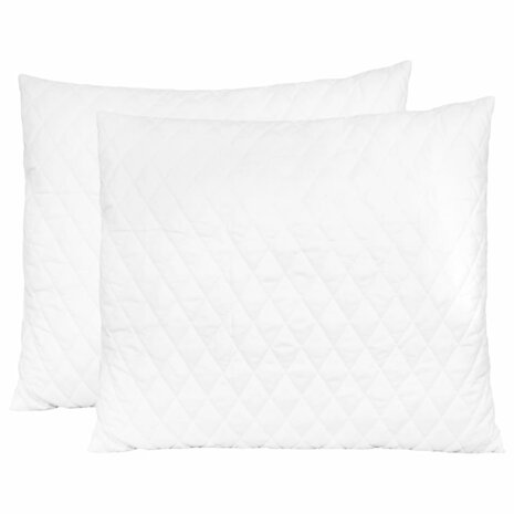 Kussens 2 st 70x60x14 cm traagschuim