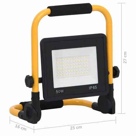 Spotlight met handvat LED 50 W koudwit