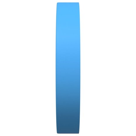 Wandklok Ø25,5 cm polystyreen en glas blauw