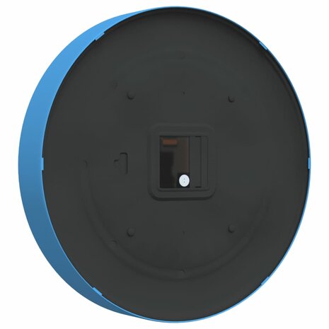 Wandklok Ø25,5 cm polystyreen en glas blauw