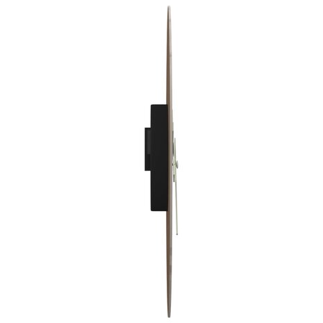 Wandklok met lichtgevende wijzerplaat en wijzers Ø30 cm bruin