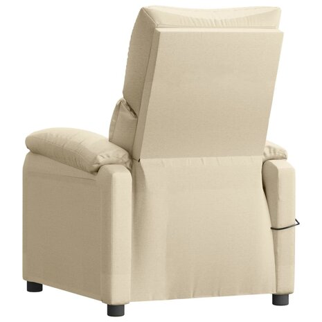Massagestoel stof crèmekleurig