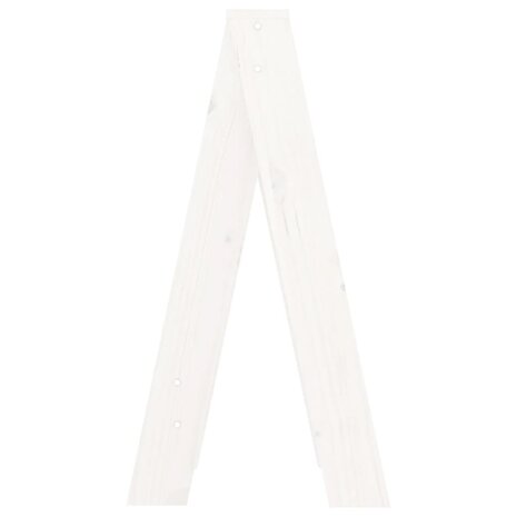 Krukken 2 st 40x40x75 cm massief grenenhout wit