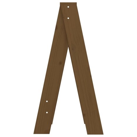 Krukken 2 st 40x40x75 cm massief grenenhout honingbruin