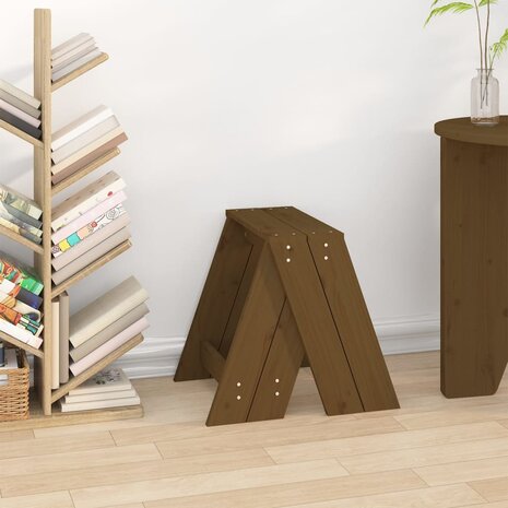 Krukken 2 st 40x40x45 cm massief grenenhout honingbruin
