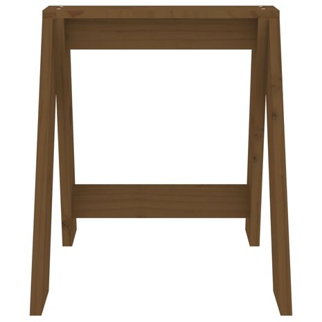 Krukken 2 st 40x40x45 cm massief grenenhout honingbruin