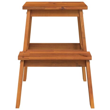Kruk 2-staps 40x38x50 cm massief acaciahout