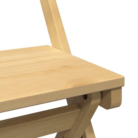 Eetkamerstoelen 4 st Corona inklapbaar grenenhout wasbruin