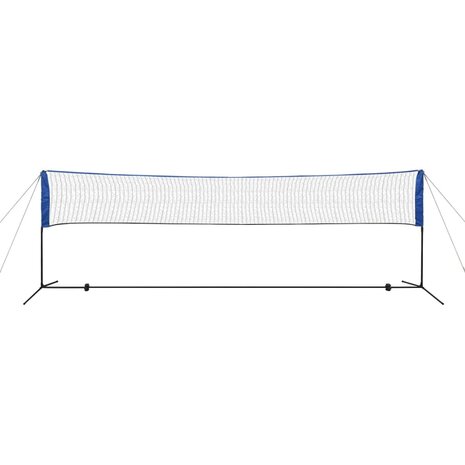 Badminton net met shuttles 500x155 cm