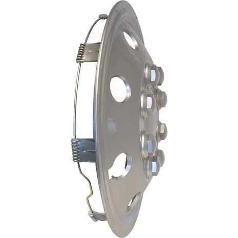 Wieldoppenset bolvormig 38 cm chroomkleurig