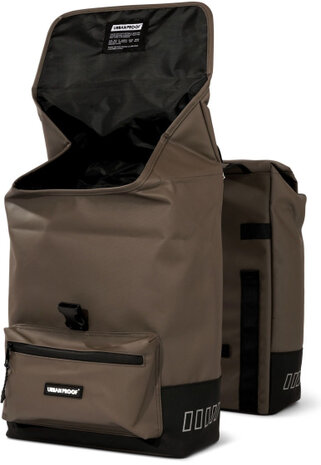 Urban Proof Cargo Gerecyclede Dubbele Fietstas 38 Liter bruin bruin