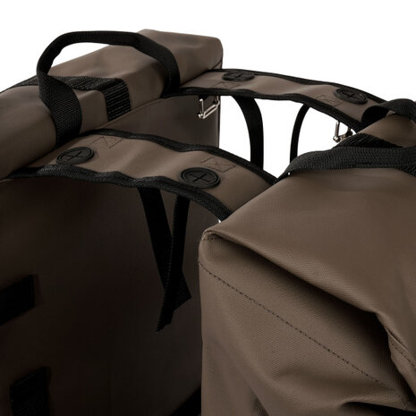 Urban Proof Cargo Gerecyclede Dubbele Fietstas 38 Liter bruin bruin