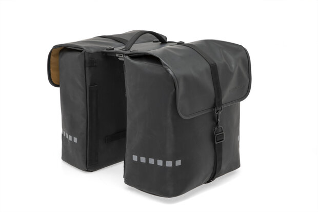 New Looxs Odense Dubbele Fietstas Mik Adapter 39 Liter Zwart