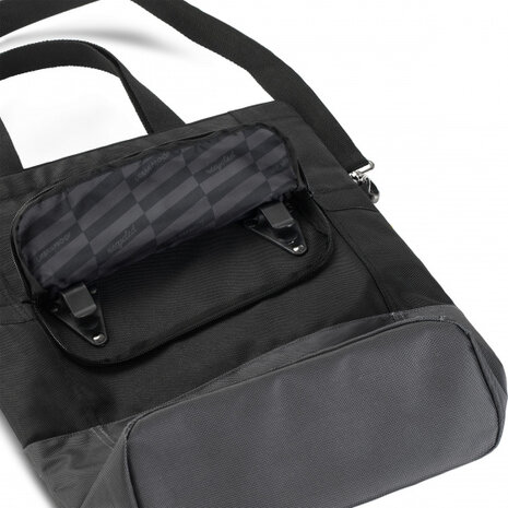 Urban Proof Fietsshopper Gerecycled Pet 20 Liter Black zwart/grijs zwart/grijs
