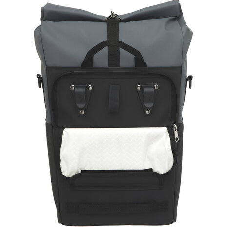New Looxs Nyborg Enkele Tas 17L Waterdicht Zwart/ grijs grijs