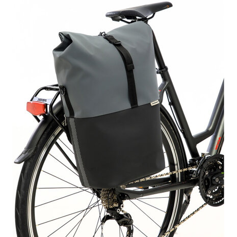 New Looxs Nyborg Enkele Tas 17L Waterdicht Zwart/ grijs grijs