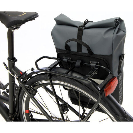 New Looxs Nyborg Enkele Tas 17L Waterdicht Zwart/ grijs grijs