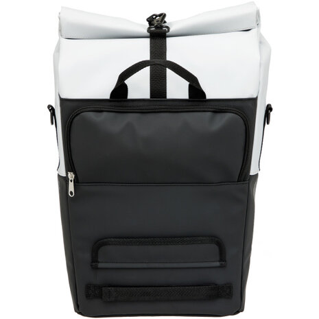 New Looxs Nyborg Enkele Tas 17L Waterdicht Zwart/ lichtgrijs lichtgrijs
