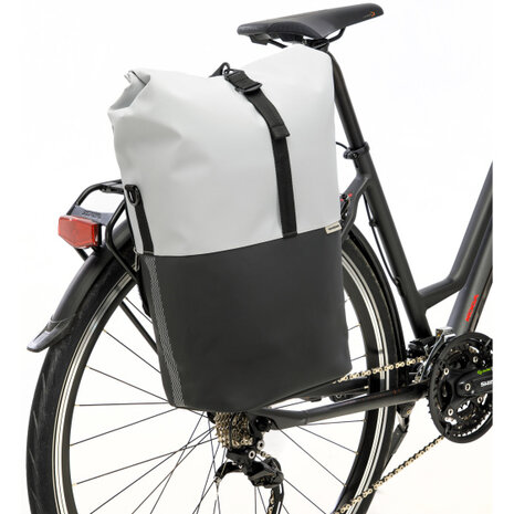 New Looxs Nyborg Enkele Tas 17L Waterdicht Zwart/ lichtgrijs lichtgrijs