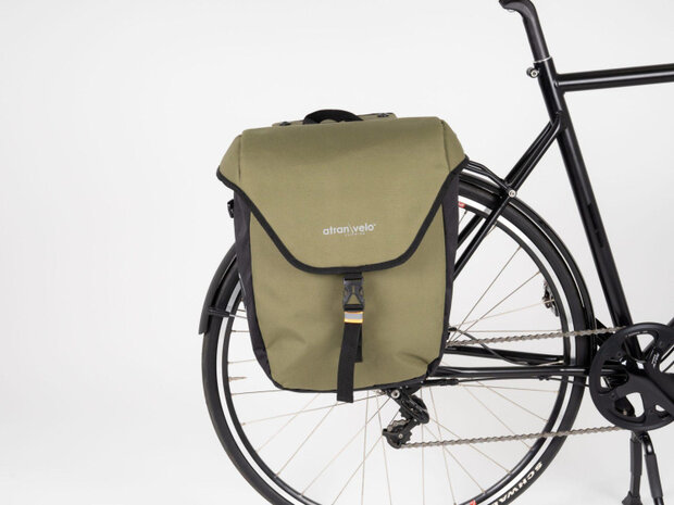 Atran Velo Zap Enkele Fietstas Met Avs Adapter 25L groen groen