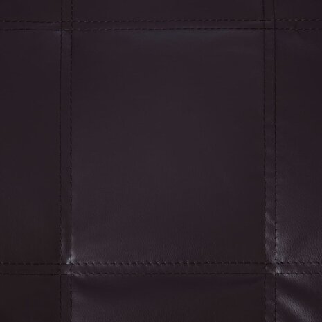 Massage chaise longue met kussen kunstleer bruin