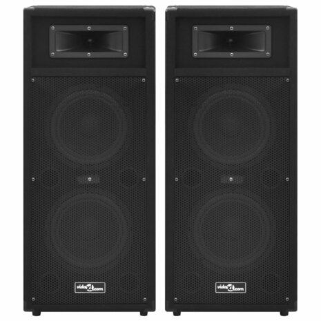 Hifi-podiumluidsprekers 2 st passief professioneel 1000 W zwart