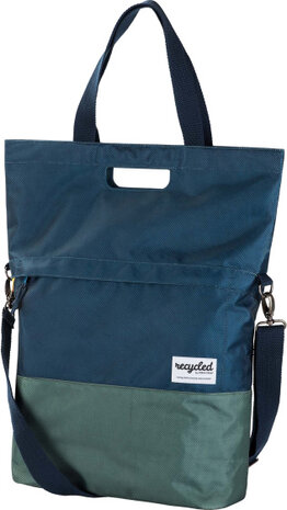Urban Proof Fietsshopper Gerecycled Pet 20 Liter Vibrant Blue blauw/groen blauw/groen